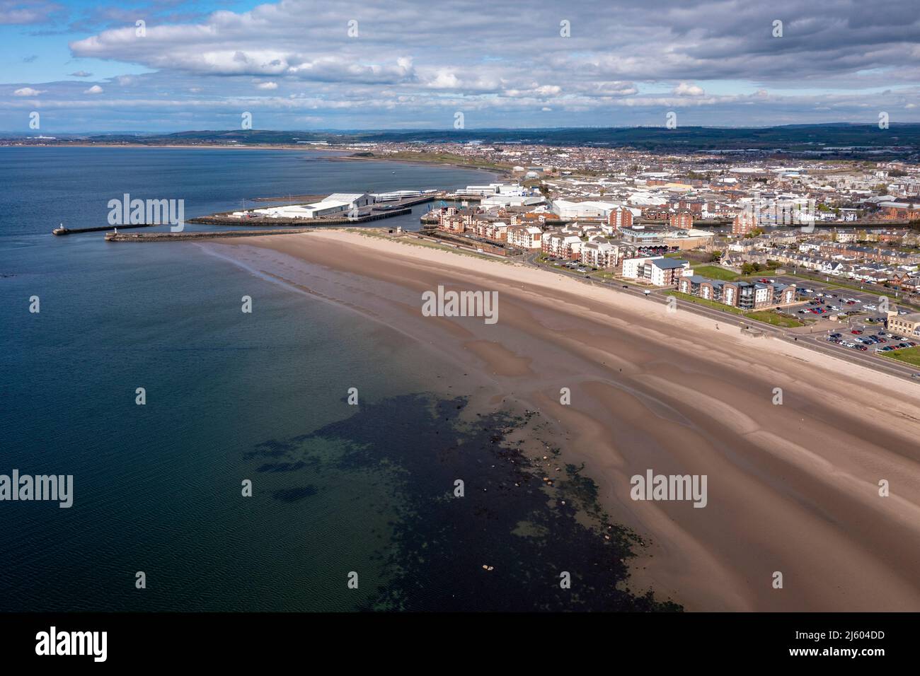Aerial view ayr beach hires stock photography and images Alamy