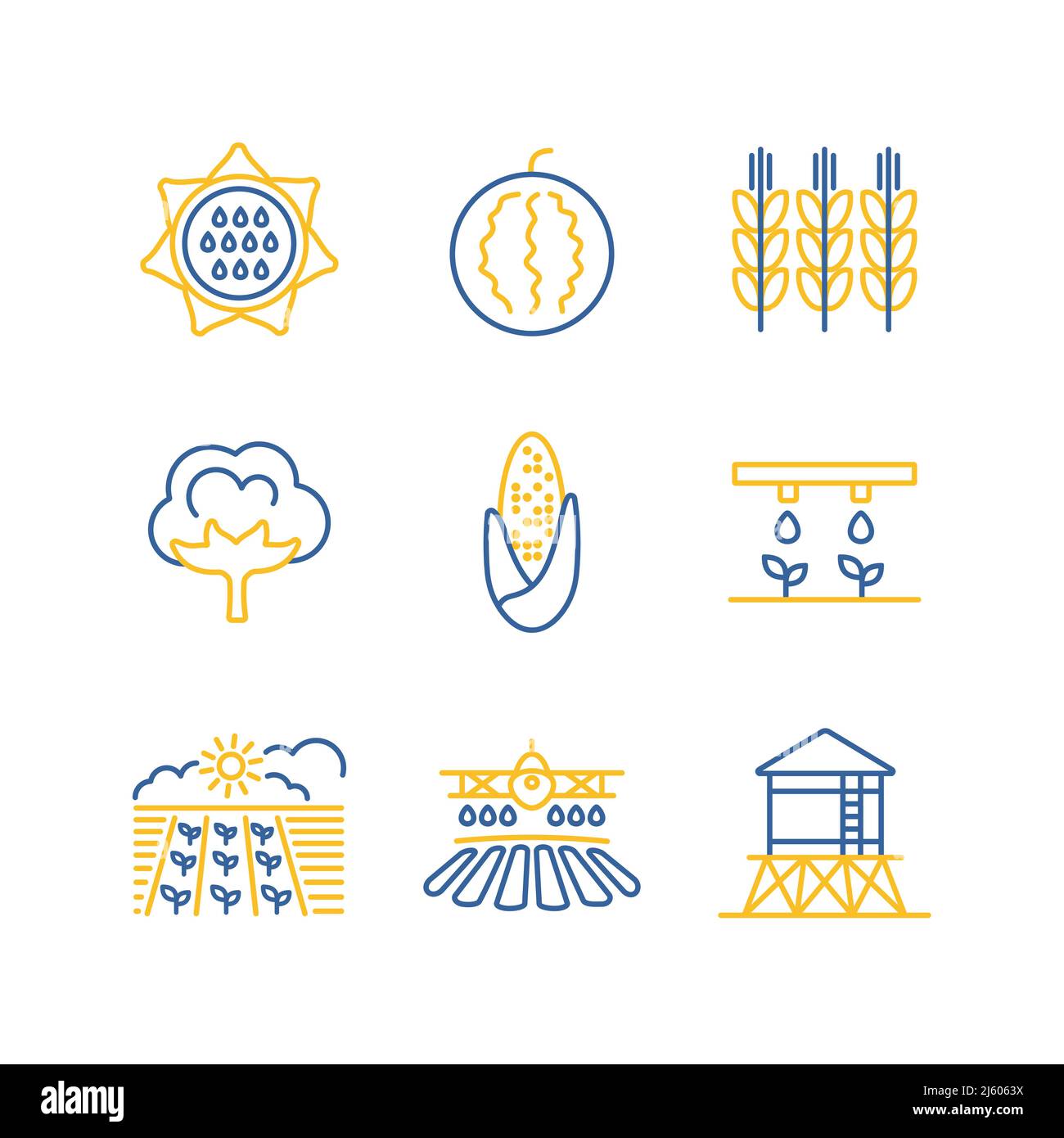Farm Field isolated icon. Agriculture sign. Graph symbol for your web ...
