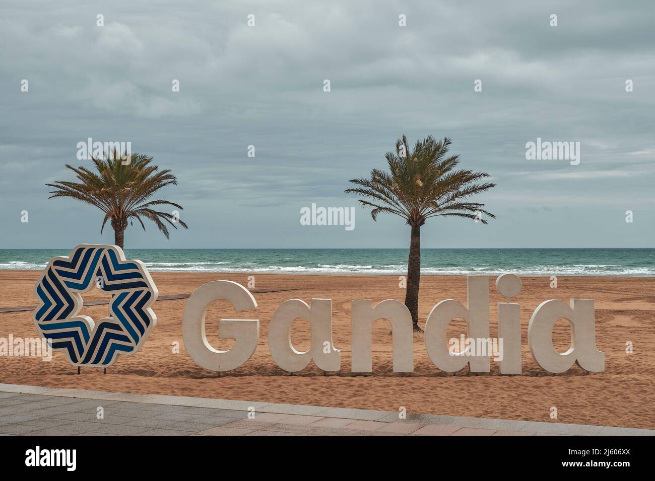 Playa De L'Ahuir, Gandia, Costa Blanca, Valencia, Spain, Europe Stock Photo