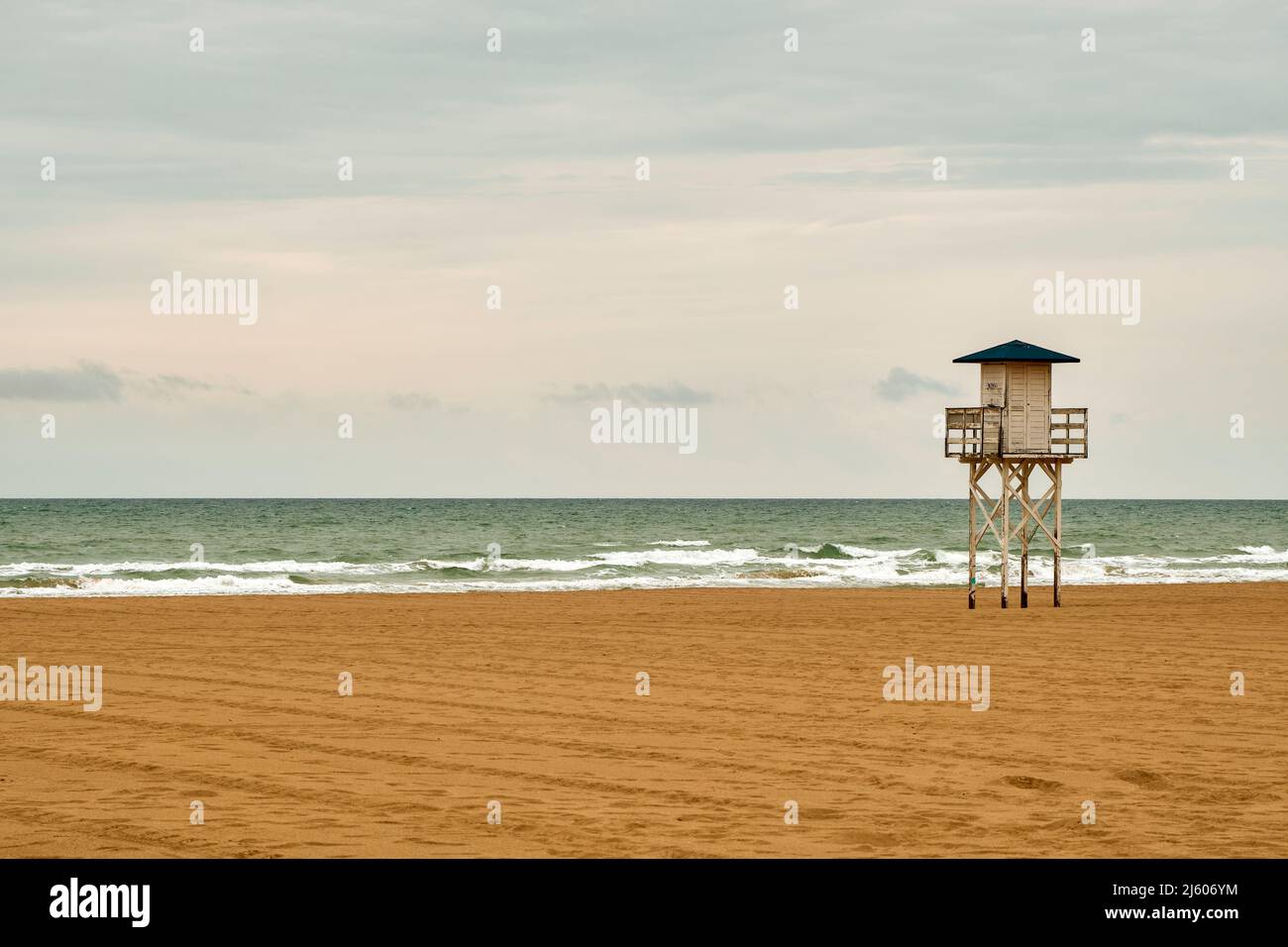 Playa De L'Ahuir, Gandia, Costa Blanca, Valencia, Spain, Europe Stock Photo