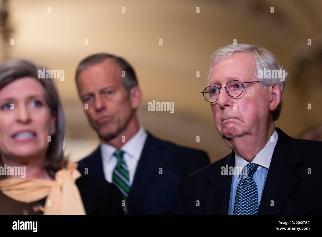 Washington, USA. 26th Apr, 2022. Senator Mitch McConnell (RKY), the