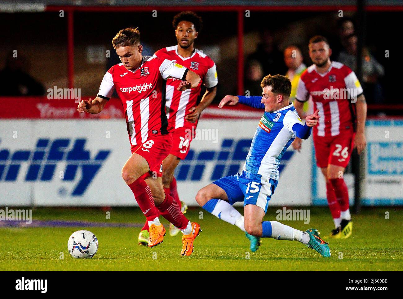 Exeter citys archie collins hi-res stock photography and images - Alamy