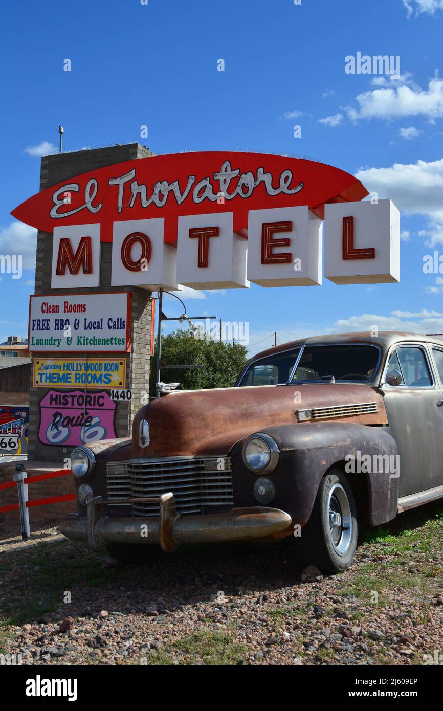 El Trovatore Motel in Kingman Stock Photo Alamy