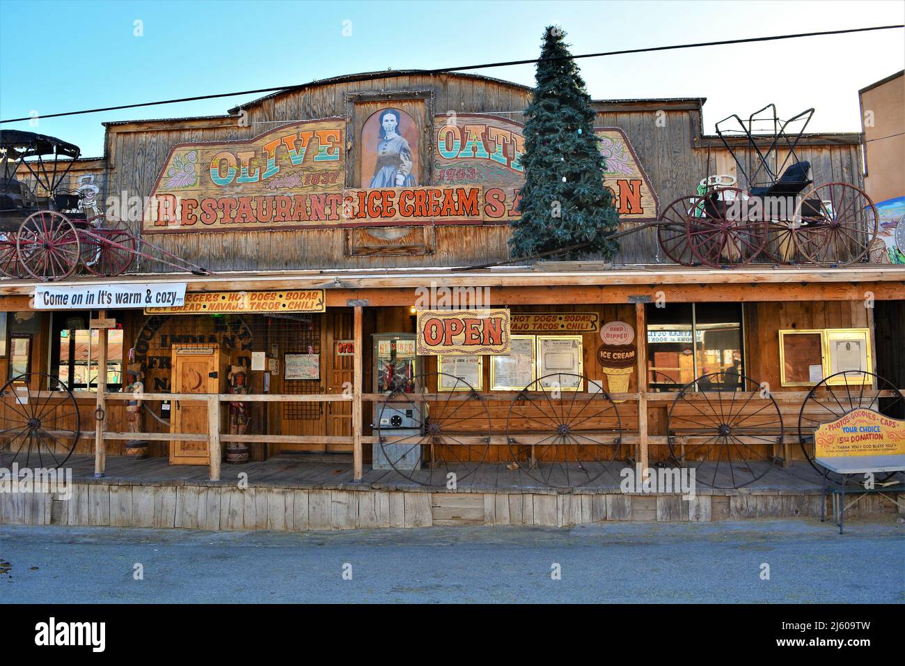 Oatman Ghost Town Stock Photo - Alamy