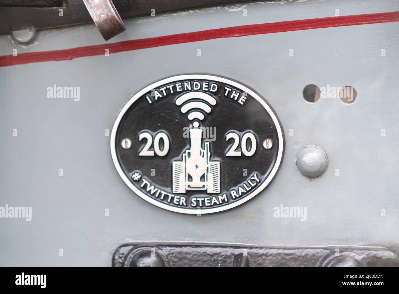 Plaque on an old steam engine hi-res stock photography and images - Alamy