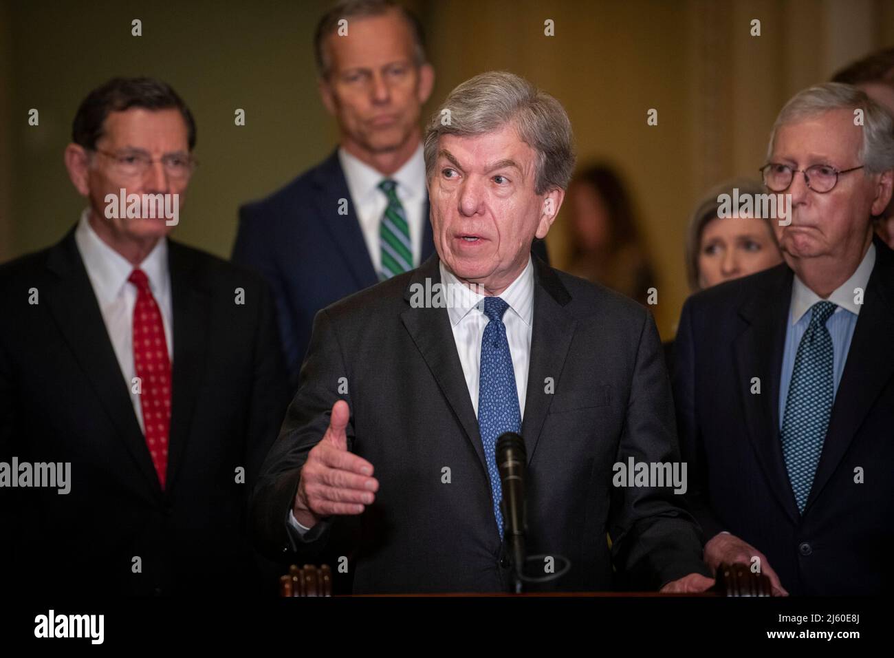 United States Senator Roy Blunt (Republican of Missouri) offers remarks