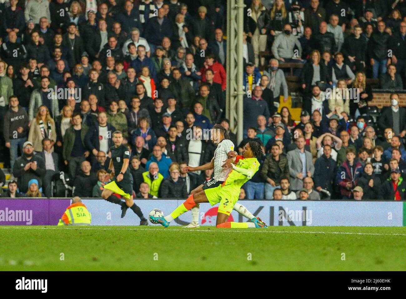 Fulham, UK. 26th April 2022 Craven Cottage, Fulham, London, England; EFL Championship football Fulham, UK. 26th April 2022 Craven Cottage, Fulham, London, England; EFL Championship football