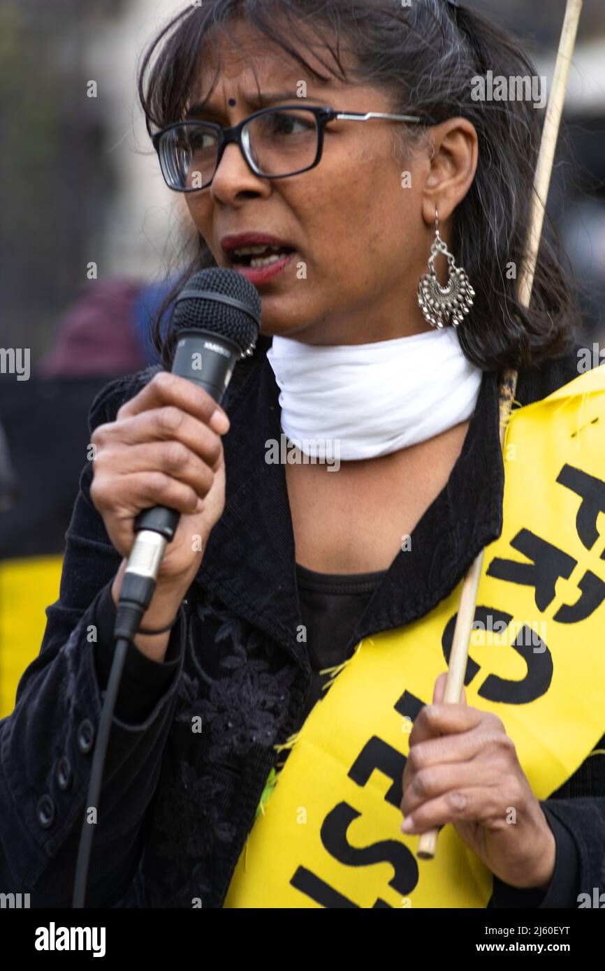 London, England, UK 26 April 2022 Protest against the Nationalities and