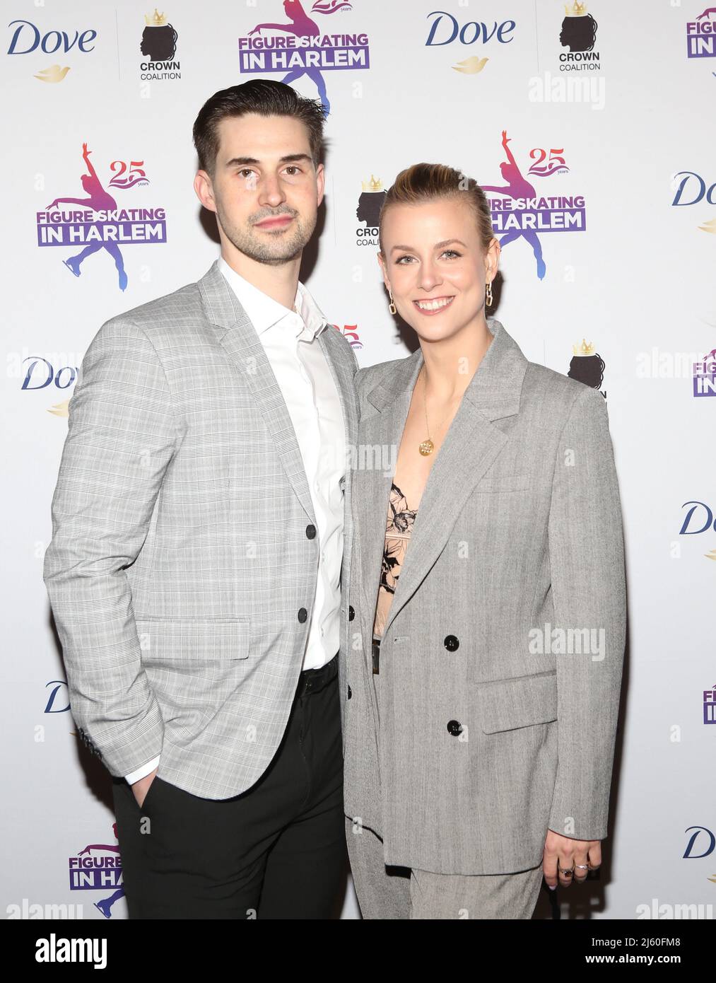 New York, United States. 25th Apr, 2022. Zachary Donohue and Madison