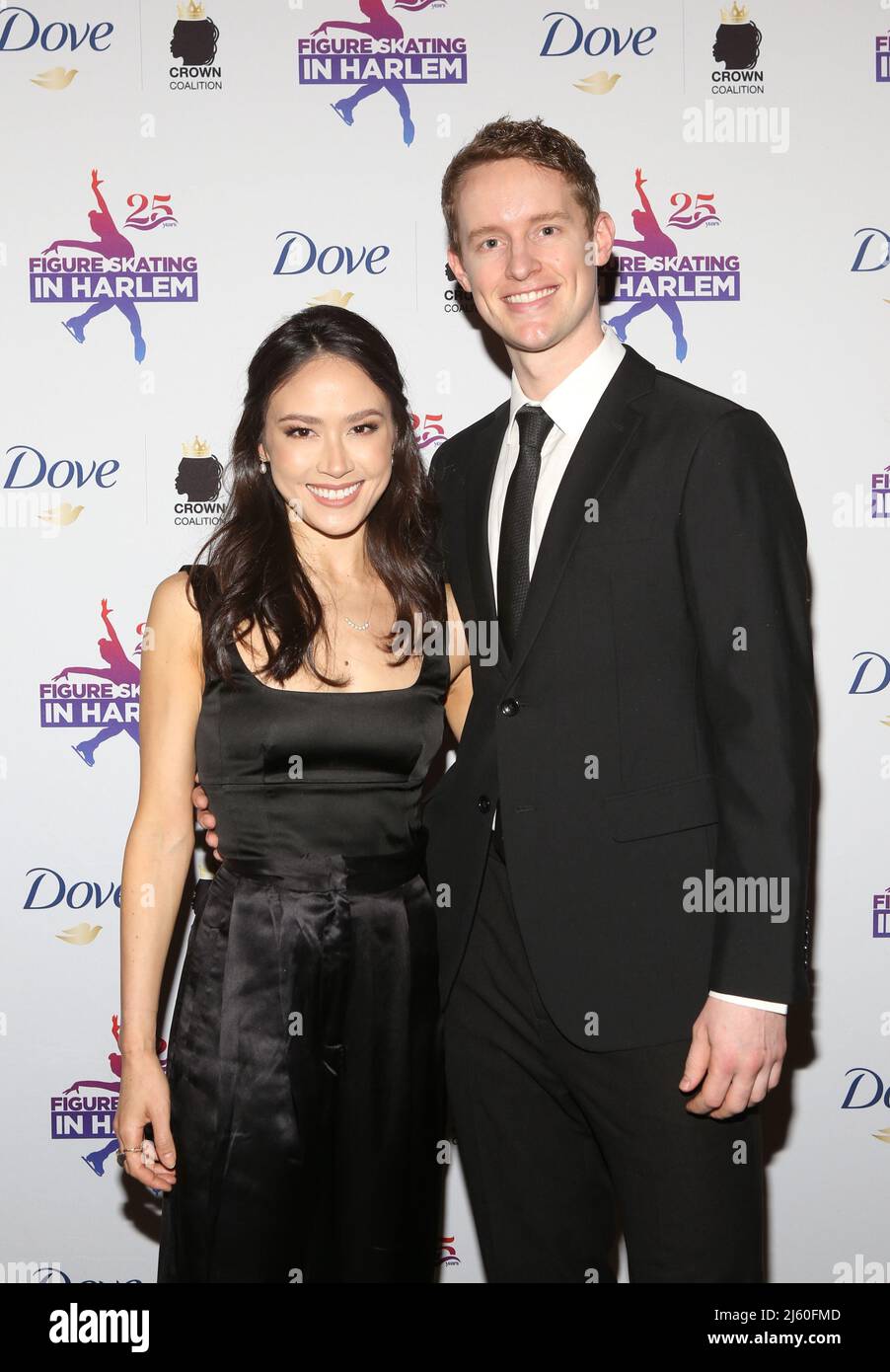 New York, United States. 25th Apr, 2022. Madison Chock and Evan Bates