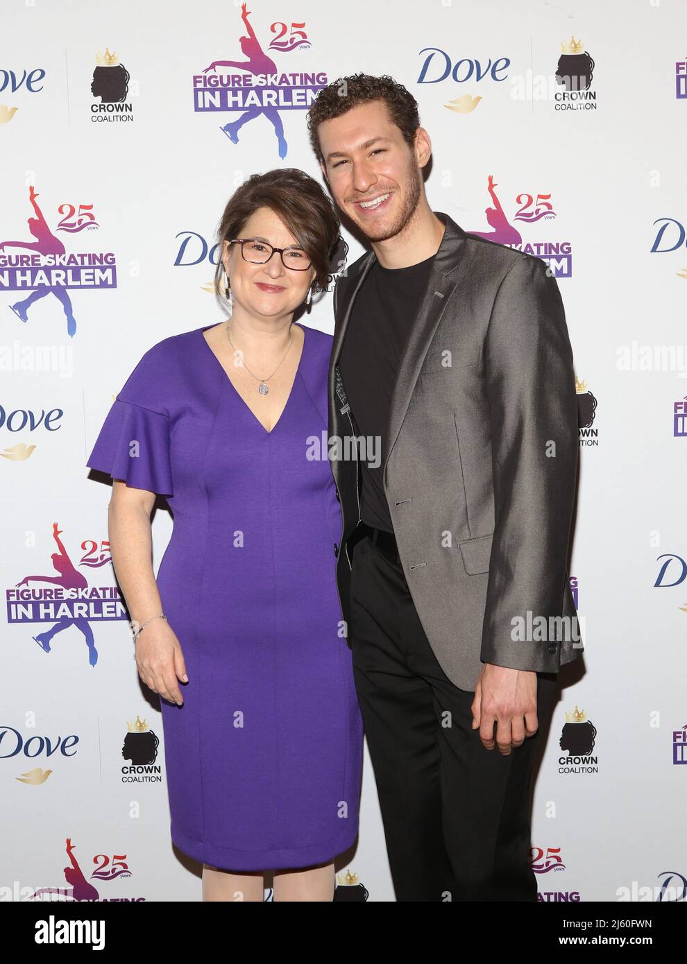Sharon Cohen and Jason Brown attend the 2022 Figure Skating in Harlem
