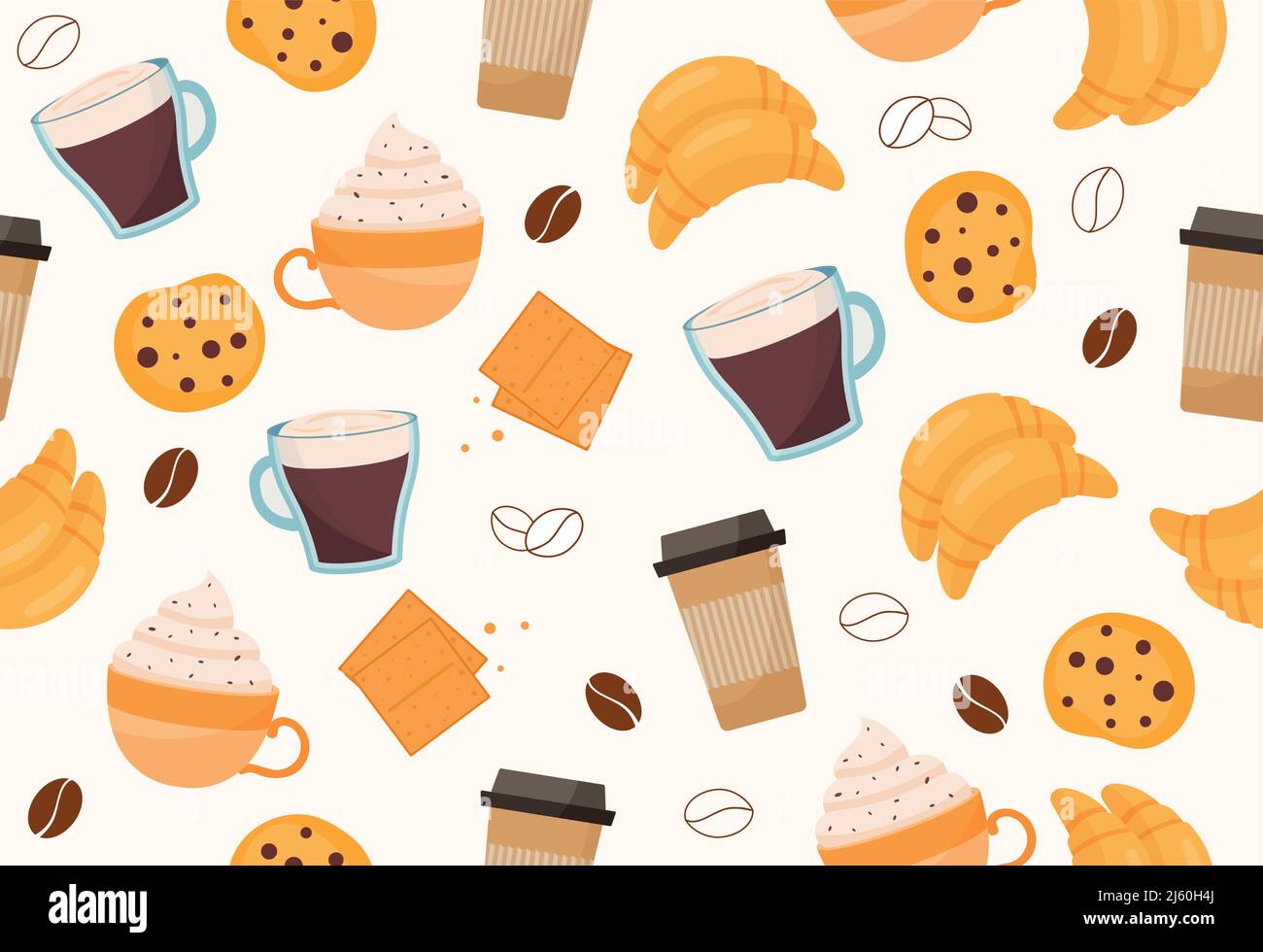 Coffee seamless pattern Stock Vector Image & Art - Alamy