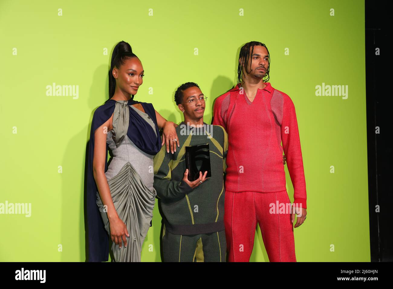 London, UK. 26th April, 2022. Saul Nash and Jourdan Dunn attend The
