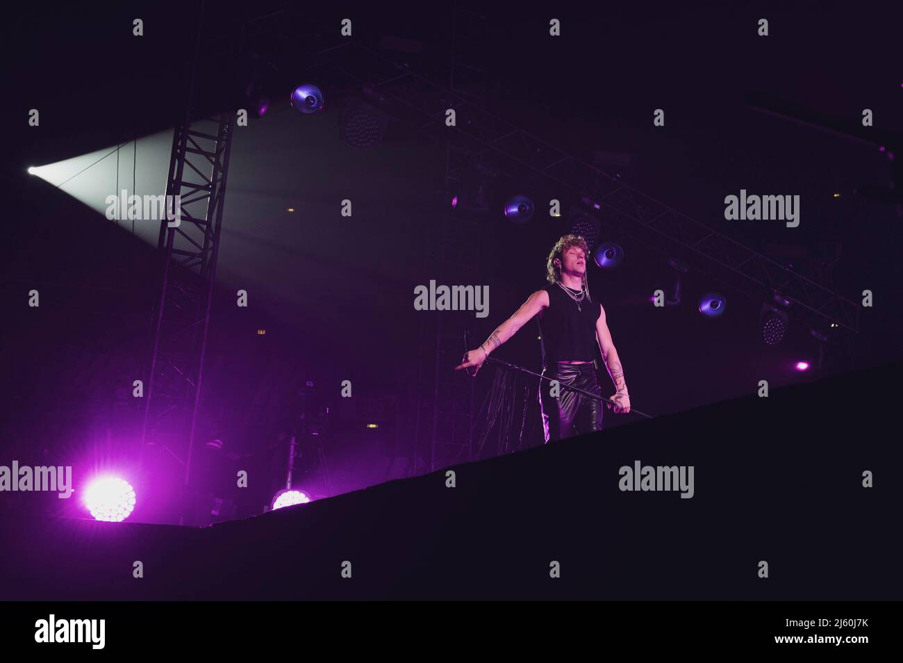 Rome, Italy. 26th Apr, 2022. Rome 26/04/2022 Concert by IRAMA at the