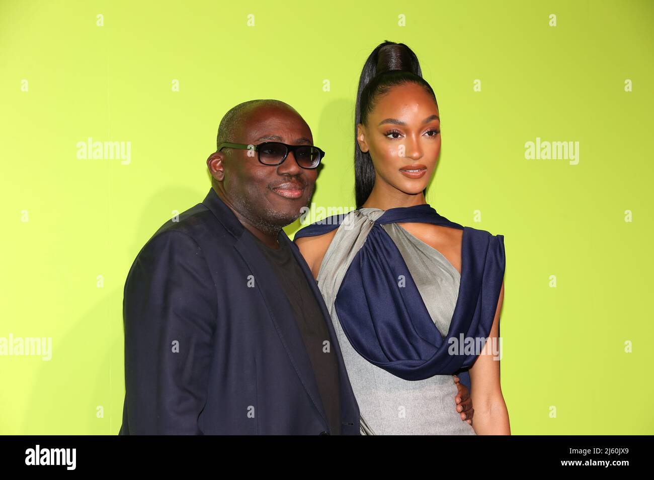 Edward Enninful and Jourdan Dunn attend The Final of the International