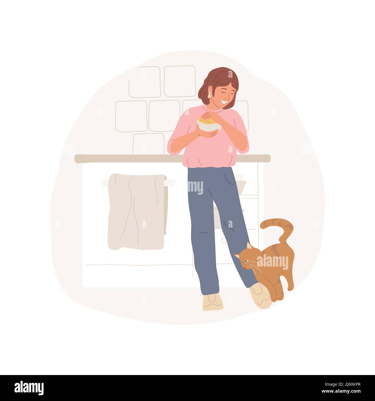 cat-marking-domestic-stock-vector-images-alamy