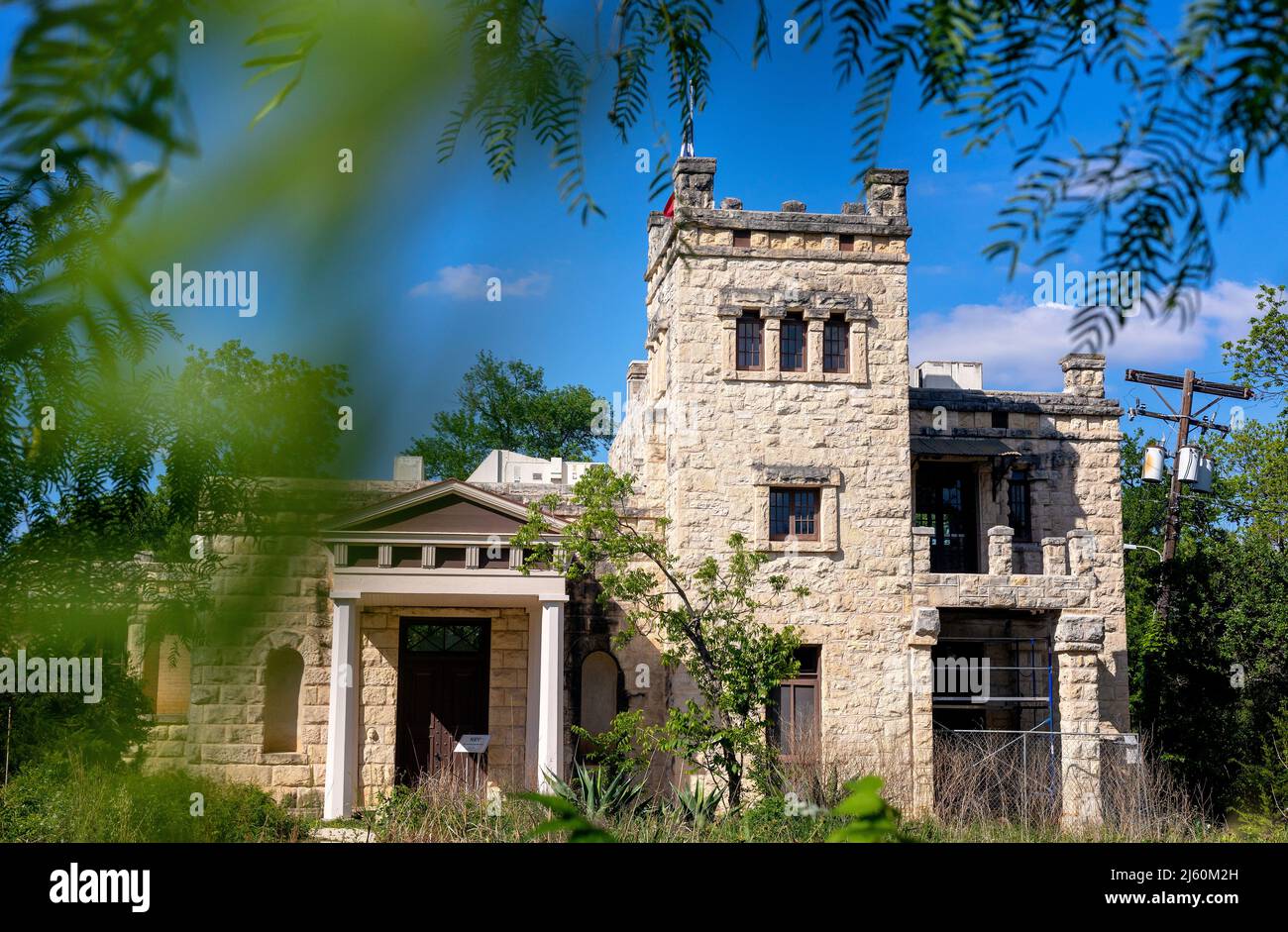 Elisabet Ney Museum in Austin, Texas; The Elisabet Ney Museum is the historic home and studio of Elisabet Ney, a German sculptor. Stock Photo