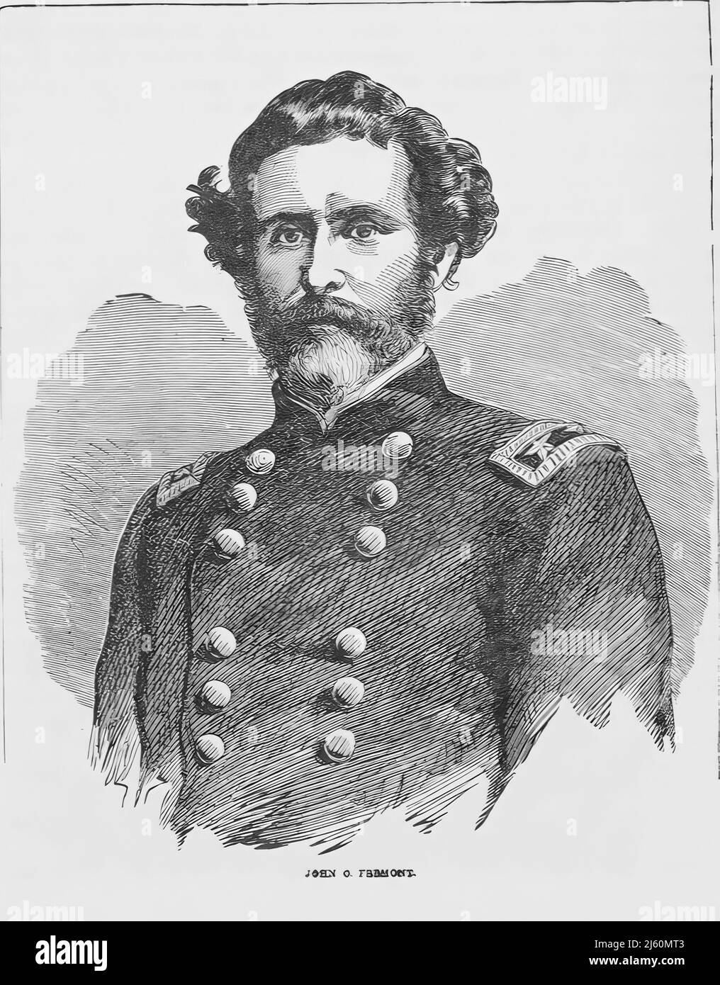 Portrait of John Charles Fremont, Union Army General in the American ...