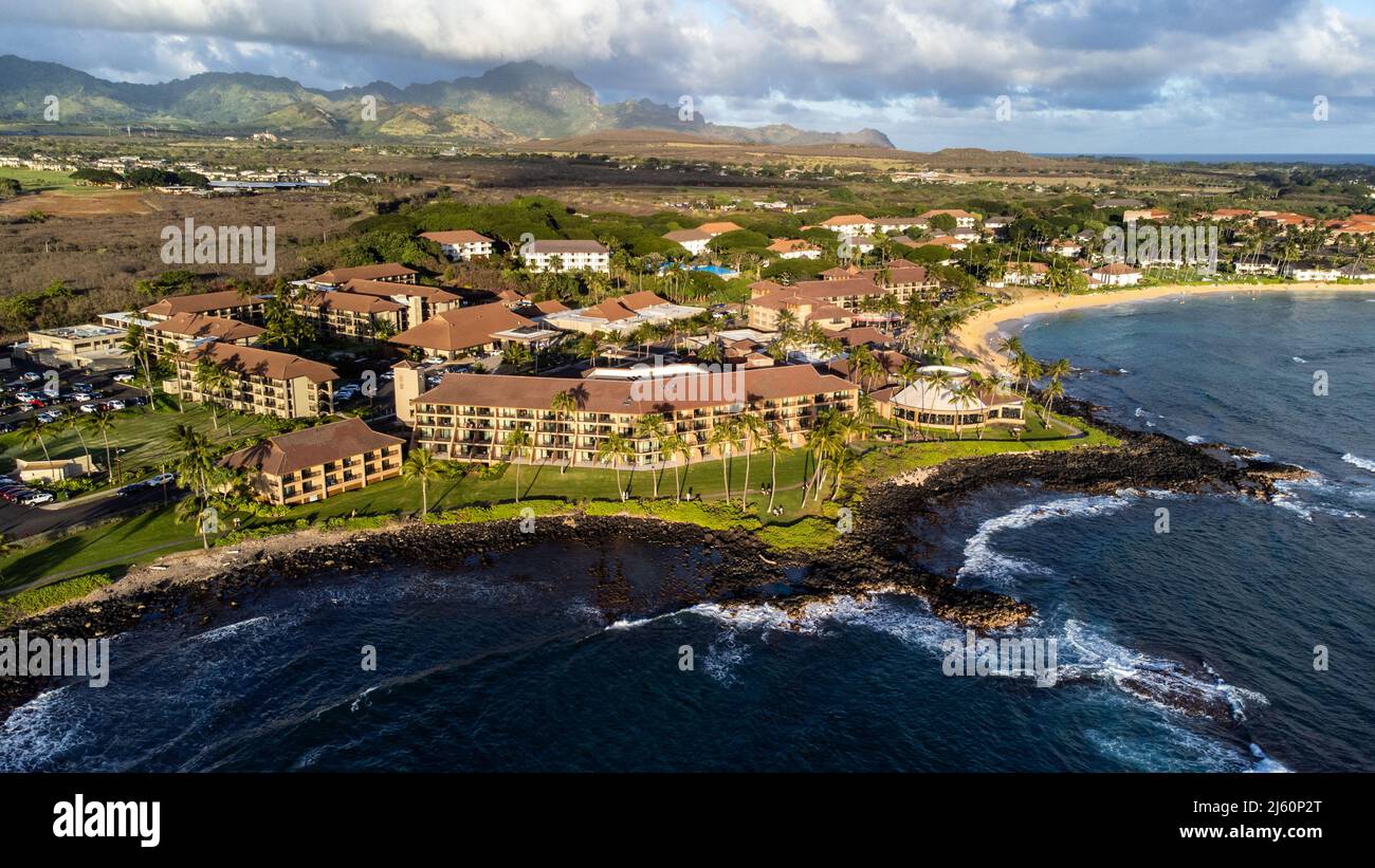 Sheraton Kauai Resort, Kauai, Hawaii Stock Photo