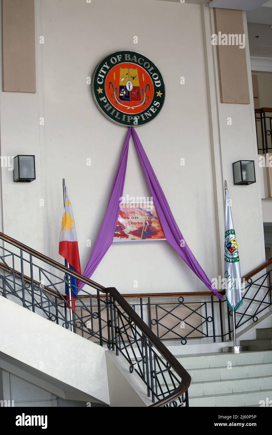 Interior of the new Bacolod Government Center in downtown Bacolod City ...