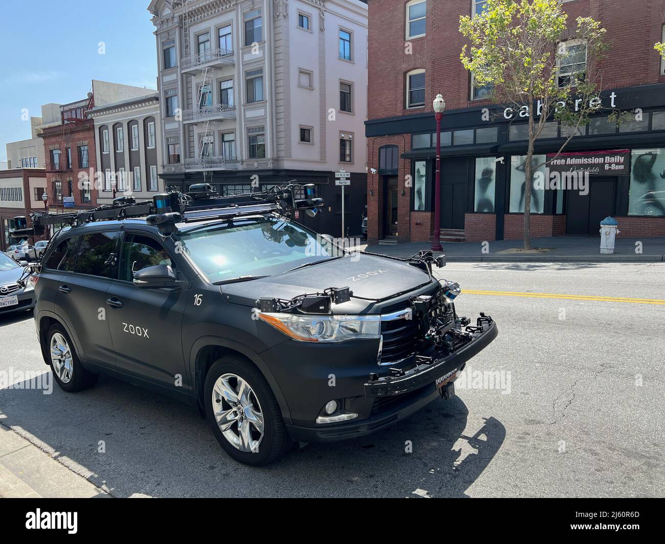 A Zoox Autonomous Vehicle Is Parked In San Francisco On April 26, 2004 ...