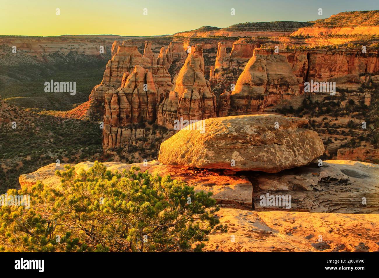 Grand View overlook in Colorado National Monument, Grand Junction, USA Stock Photo