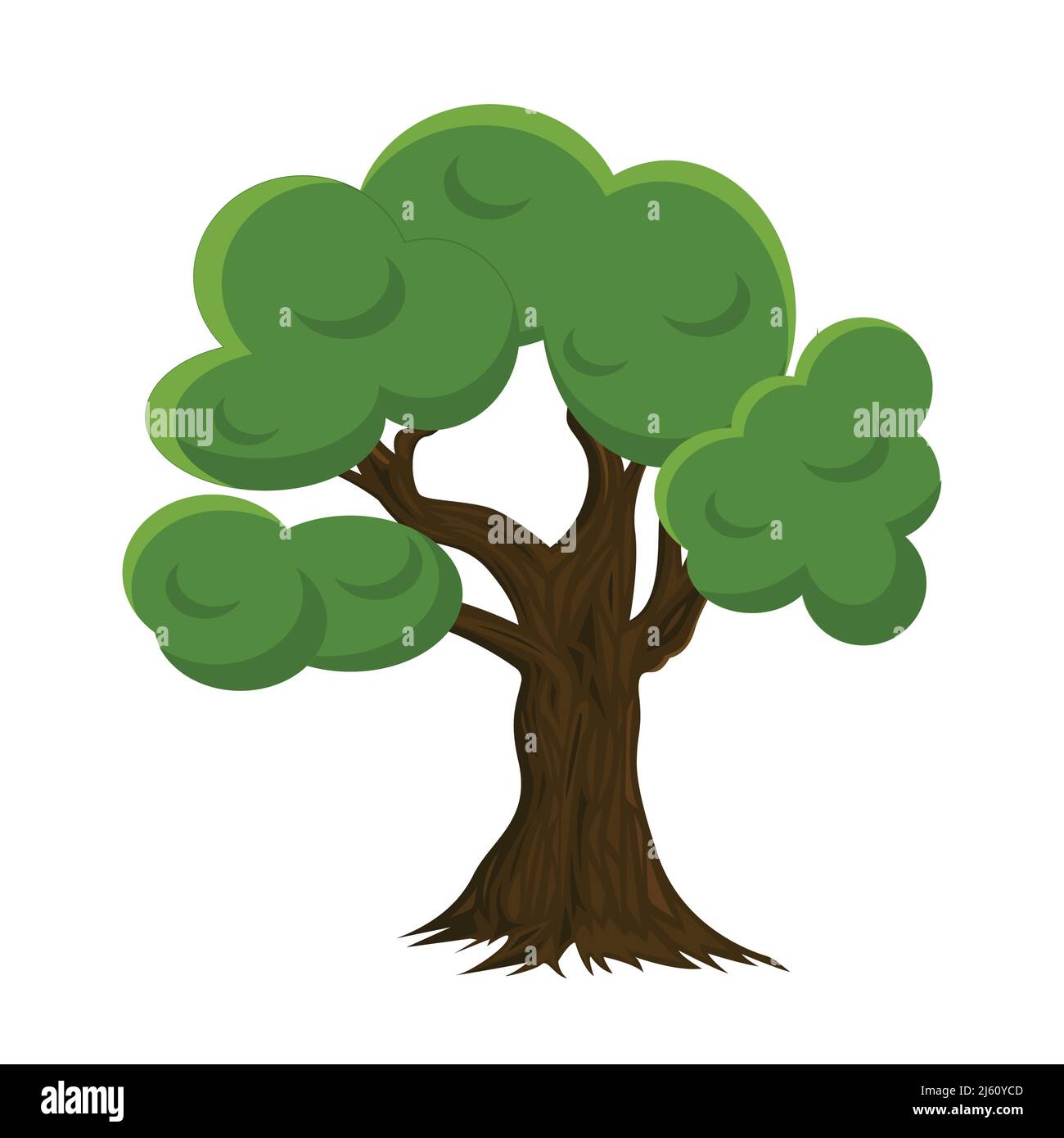 Tree on white background. illustrator vector Stock Vector Image & Art