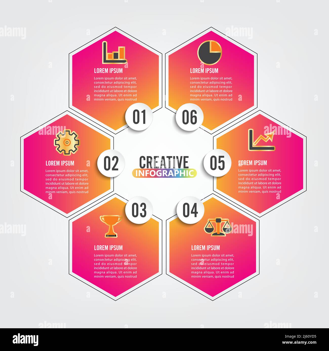 Business data visualization. Process chart. Abstract elements of graph ...