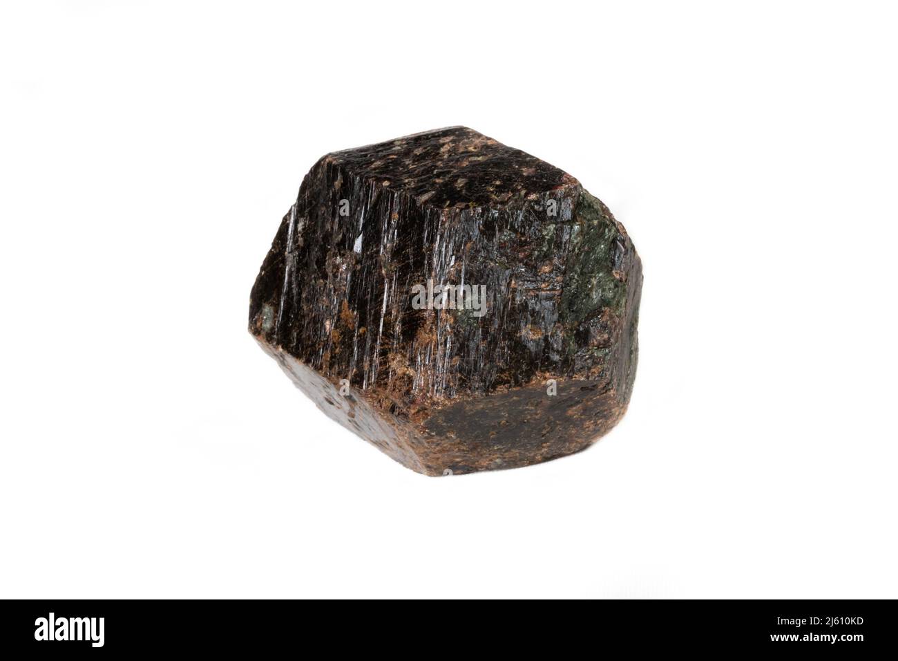 Massive raw garnet from Australia. Uncut; weight 720 grams (3,600 carats) Photographed on white background. Stock Photo