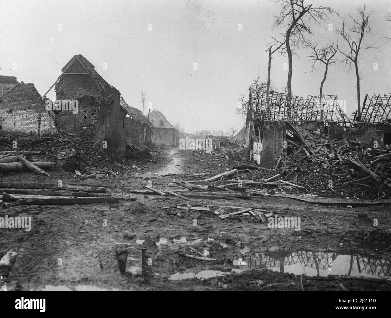 Ruined village of Thilloy (LignyThilloy), near Bapaume, 16th March