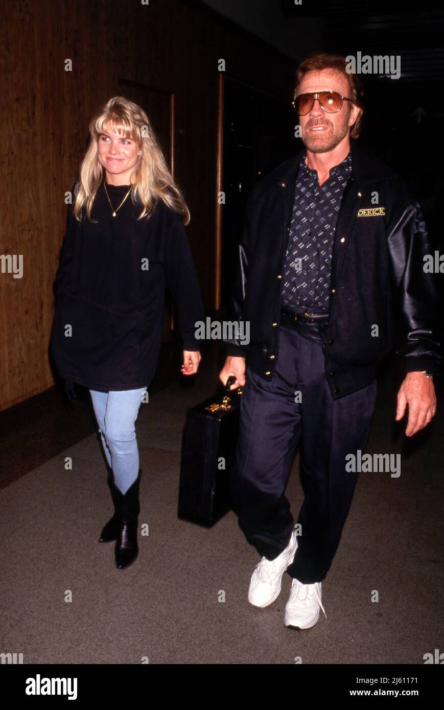 Chuck Norris and Monica Hall Circa 1990's. Credit: Ralph Dominguez ...