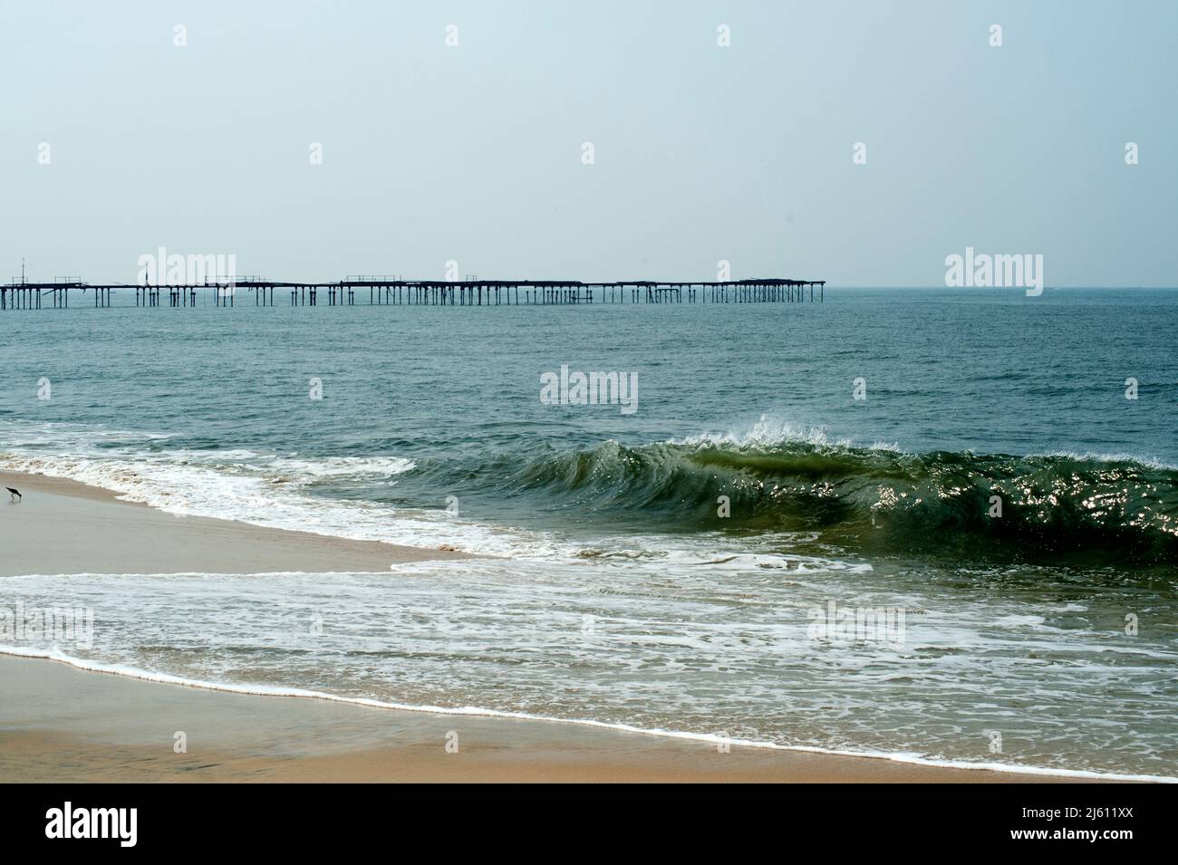 Waves Crashing On Alappuzha Beach State Kerala India 02 01 2010 Stock ...