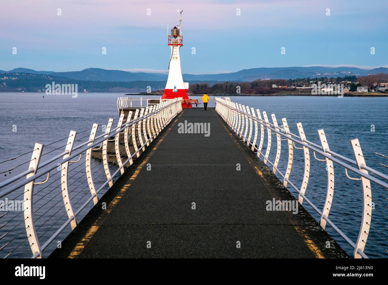 Ogden Point Breakwater Lighthouse Victoria, Vancouver Island, British