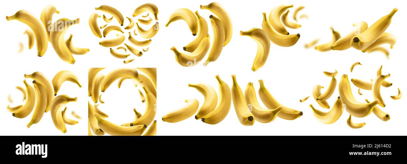 Fresh flying bananas pattern hi-res stock photography and images - Alamy