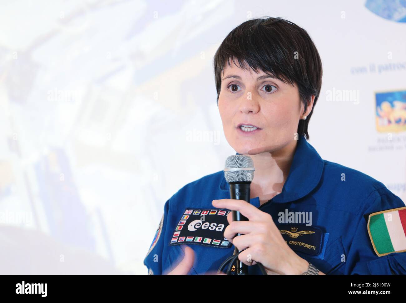 Samantha Cristoforetti at the 7th International Meeting Ladies Pilot  in the 2016 Stock Photo