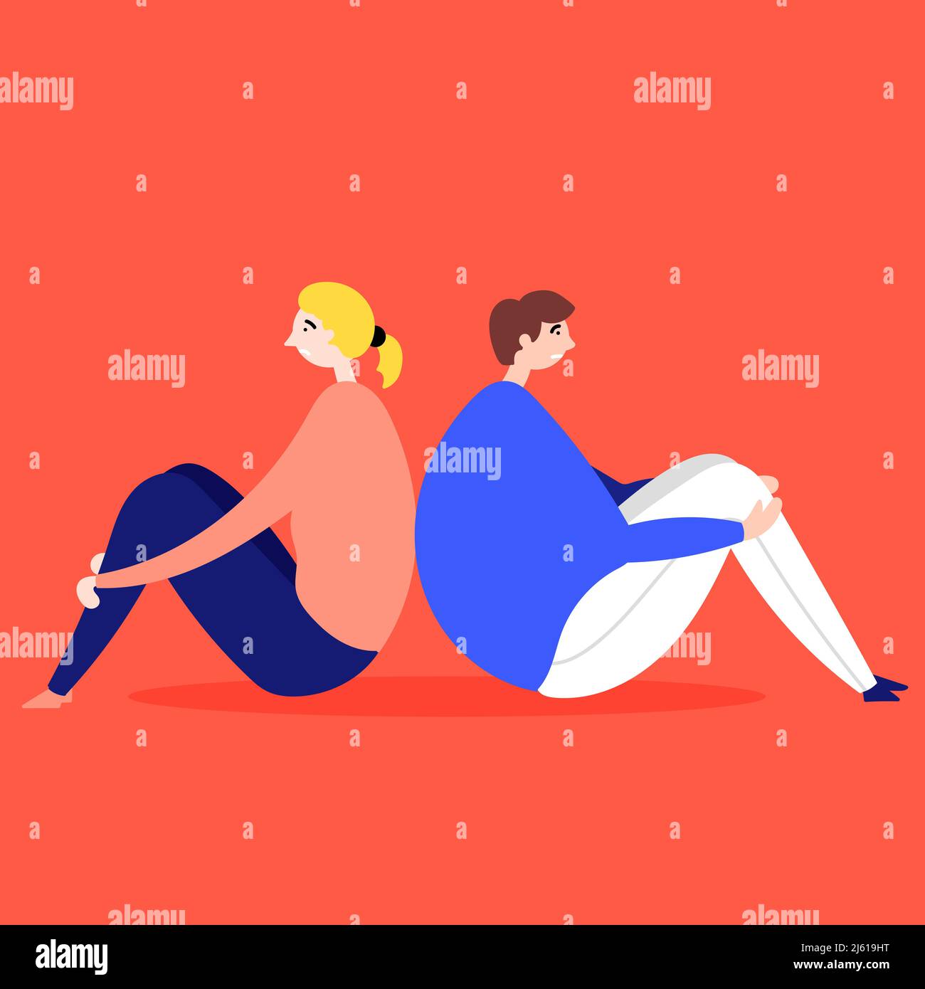 Offended people illustration hi-res stock photography and images - Alamy