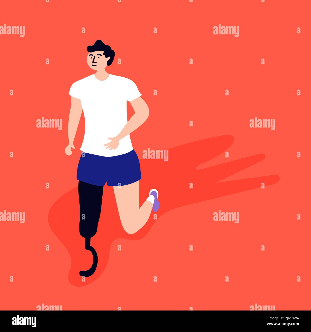 Disabled athlete Stock Vector Images - Alamy