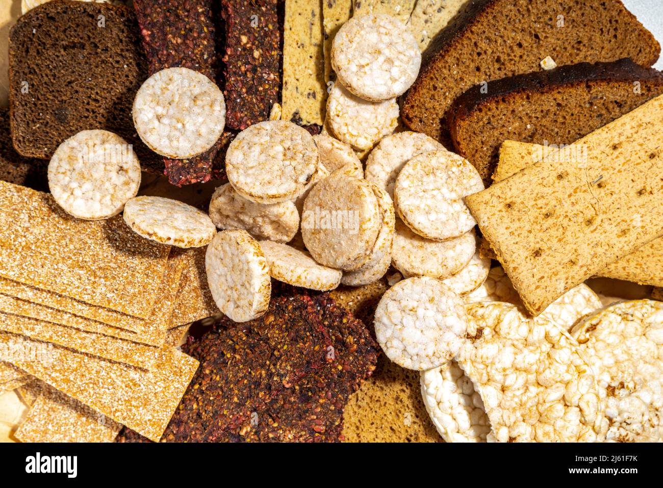 Gluten free allergic diet, celiac disease concept. Collection of