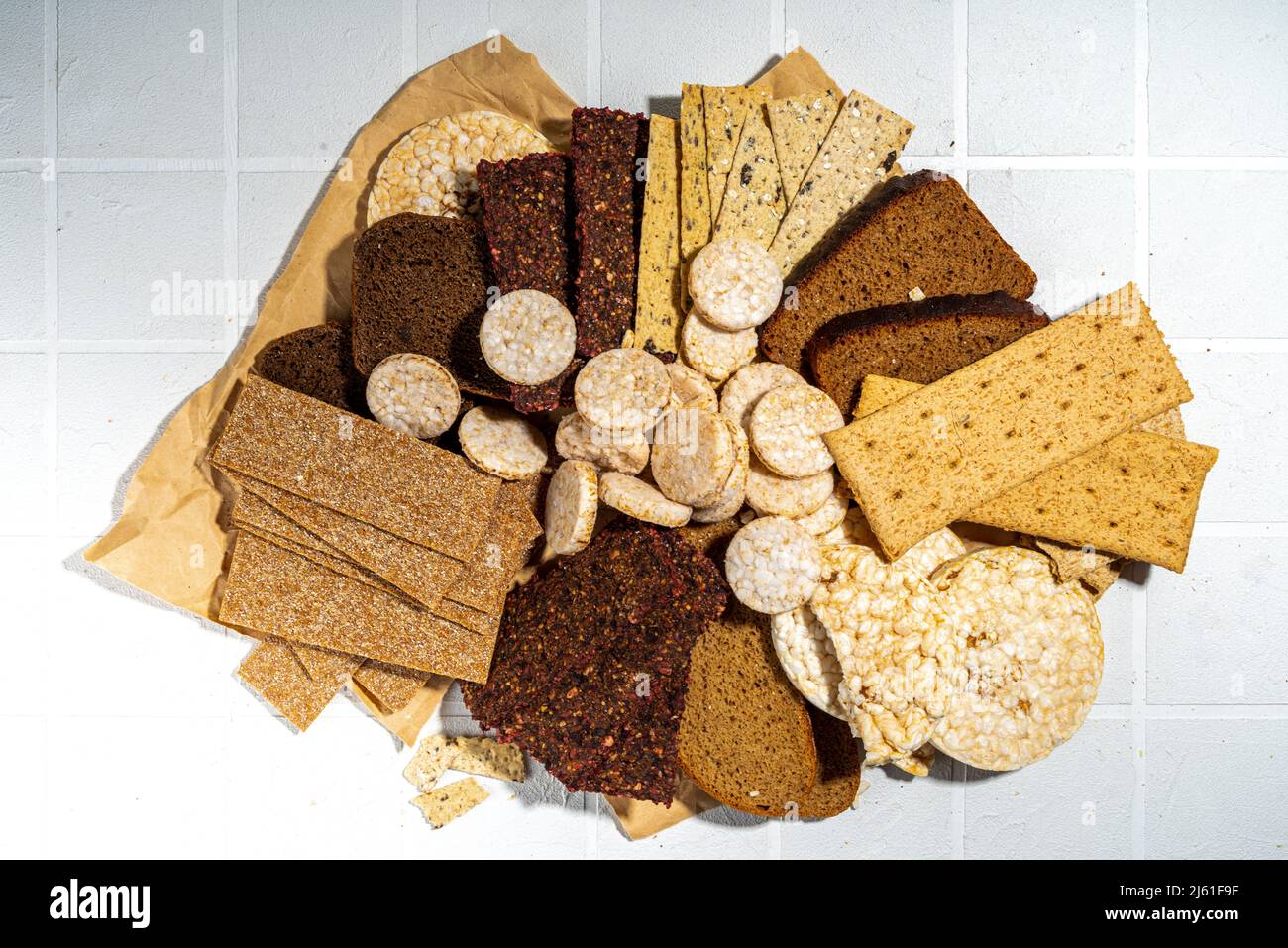 Gluten free allergic diet, celiac disease concept. Collection of