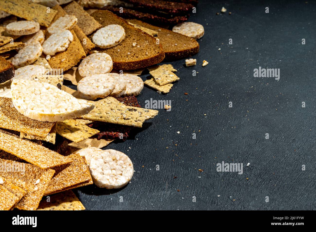 Gluten free allergic diet, celiac disease concept. Collection of