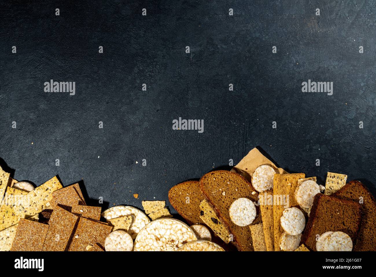 Gluten free allergic diet, celiac disease concept. Collection of