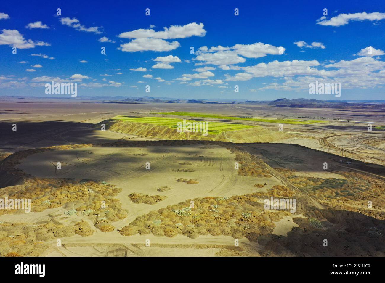 Atacama Desert from above Stock Photo