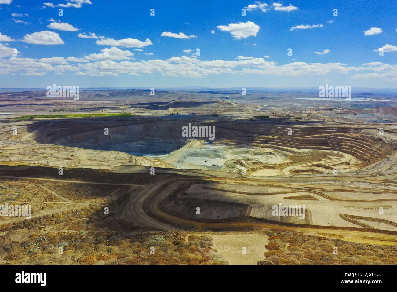 Atacama Desert from above Stock Photo