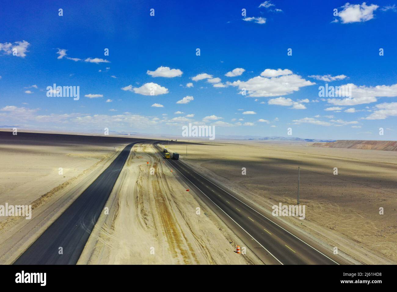 Atacama Desert from above Stock Photo