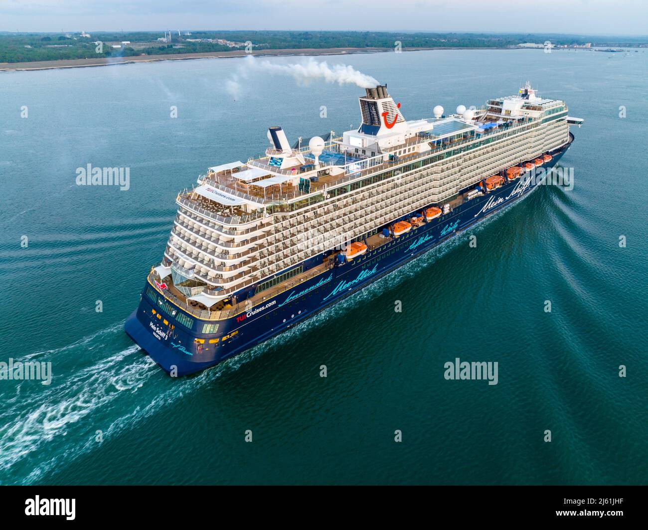 Mein Schiff 3 is a cruise ship owned by TUI Cruises. Early morning