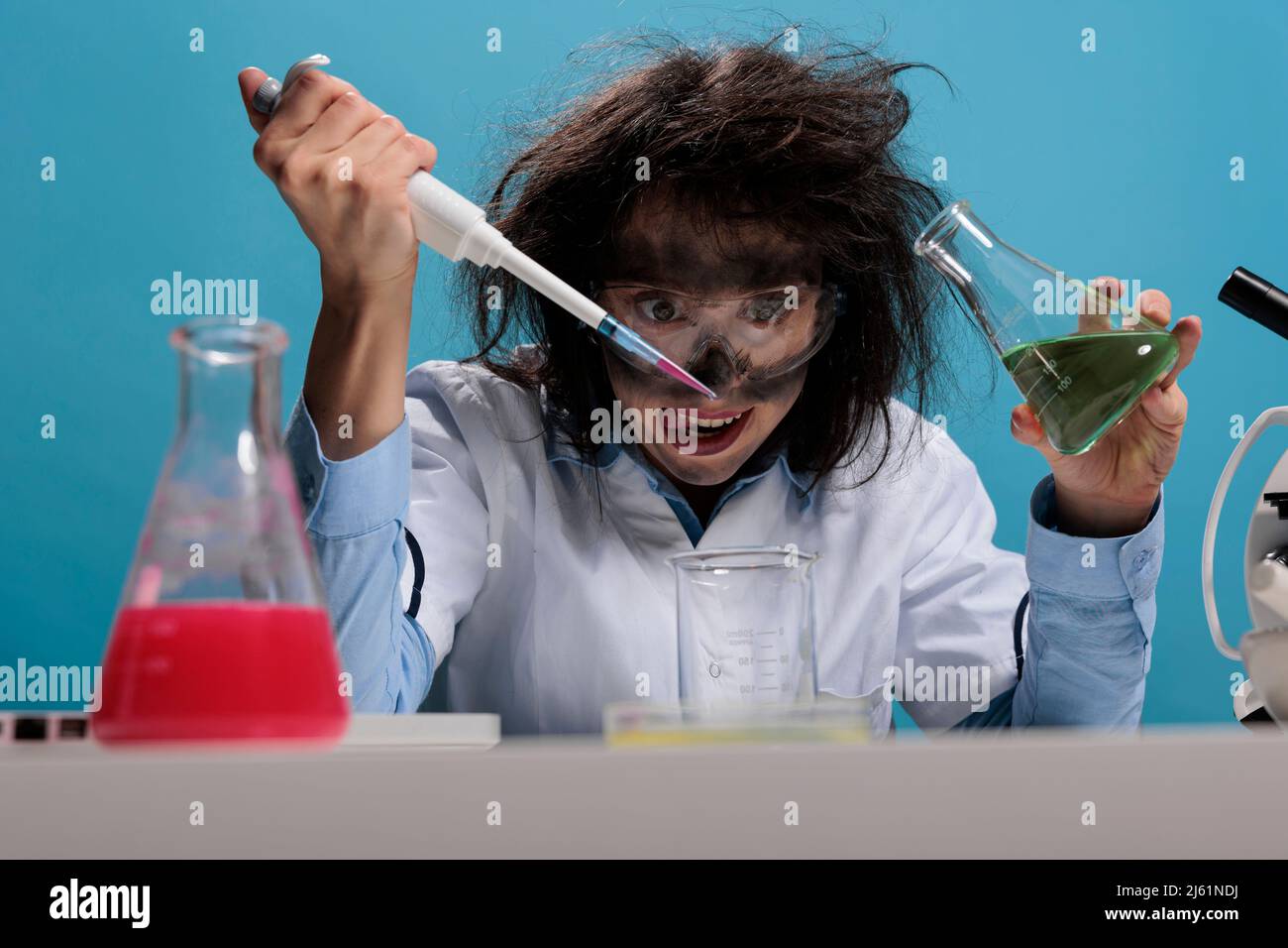 Female mad scientist hi-res stock photography and images - Page 2 - Alamy
