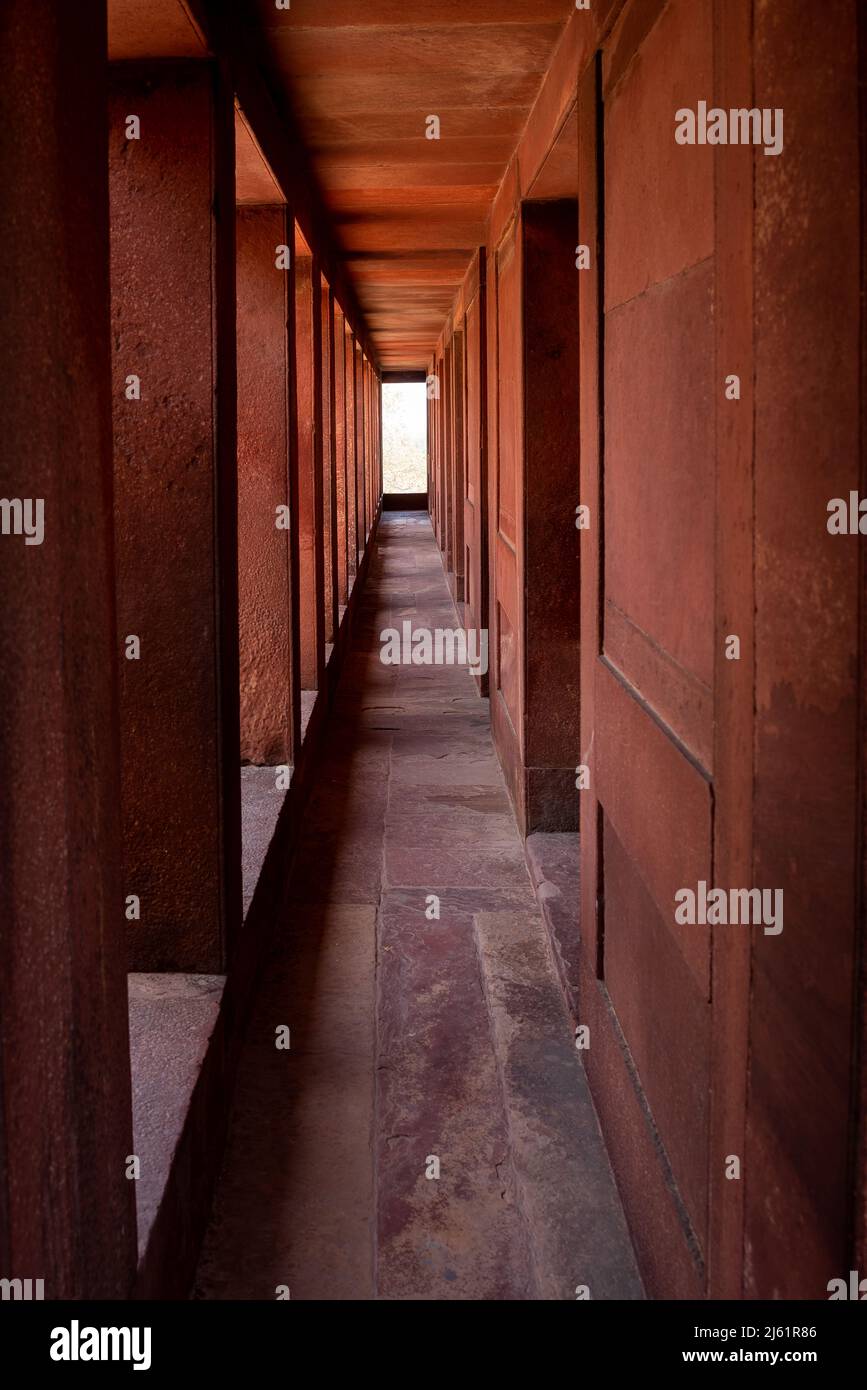 Fatehpur Sikri - Through the corridors of power Stock Photo
