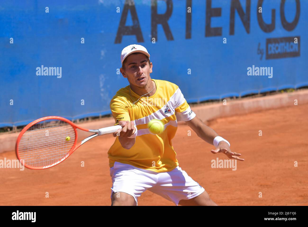 Matteo Arnaldi (ITA) during the ATP Challenger Roma Open tennis tournament  round of 32 at Garden Tennis Club on April 26, 2022 in Rome, Italy Stock  Photo - Alamy