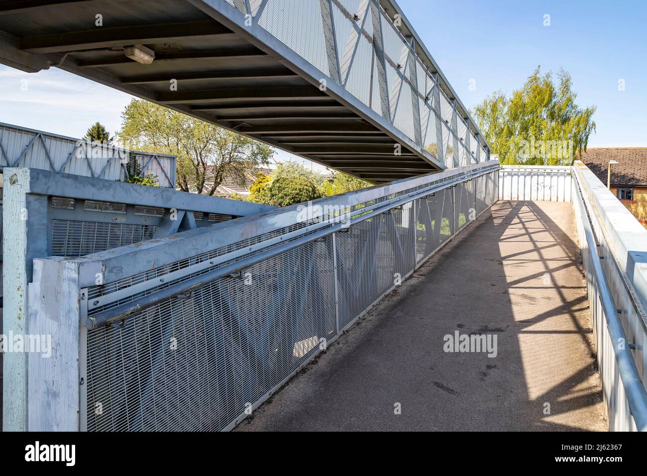 Footbridge metal railings hi-res stock photography and images - Alamy