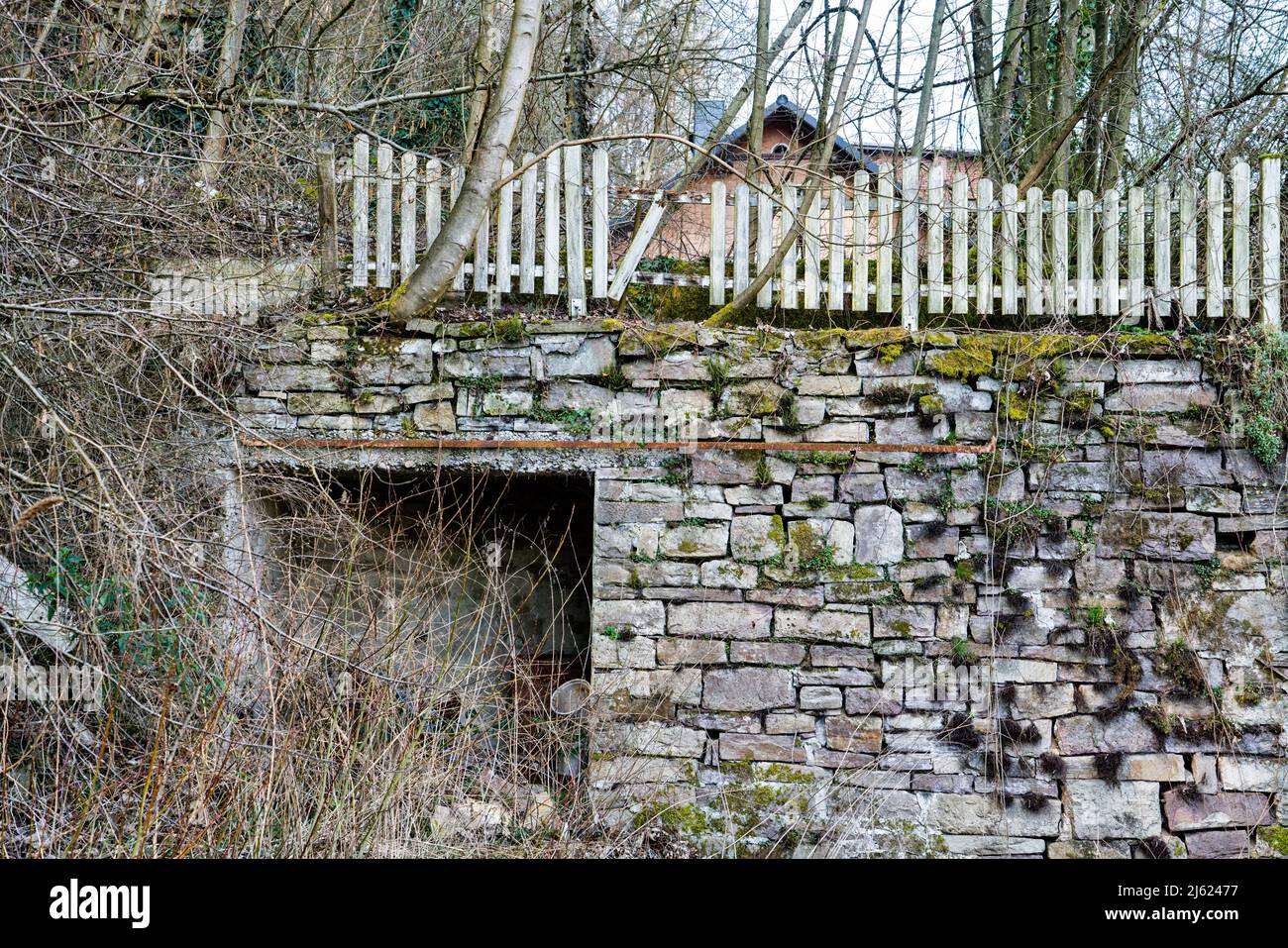 Remains of a house, Germany, Europe Stock Photo
